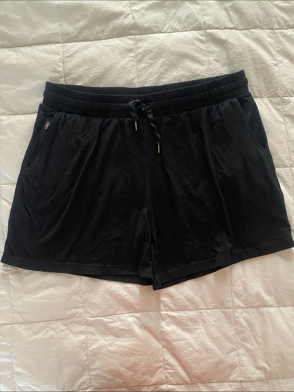 Pacific Trail Black Athletic Shorts with Drawstring